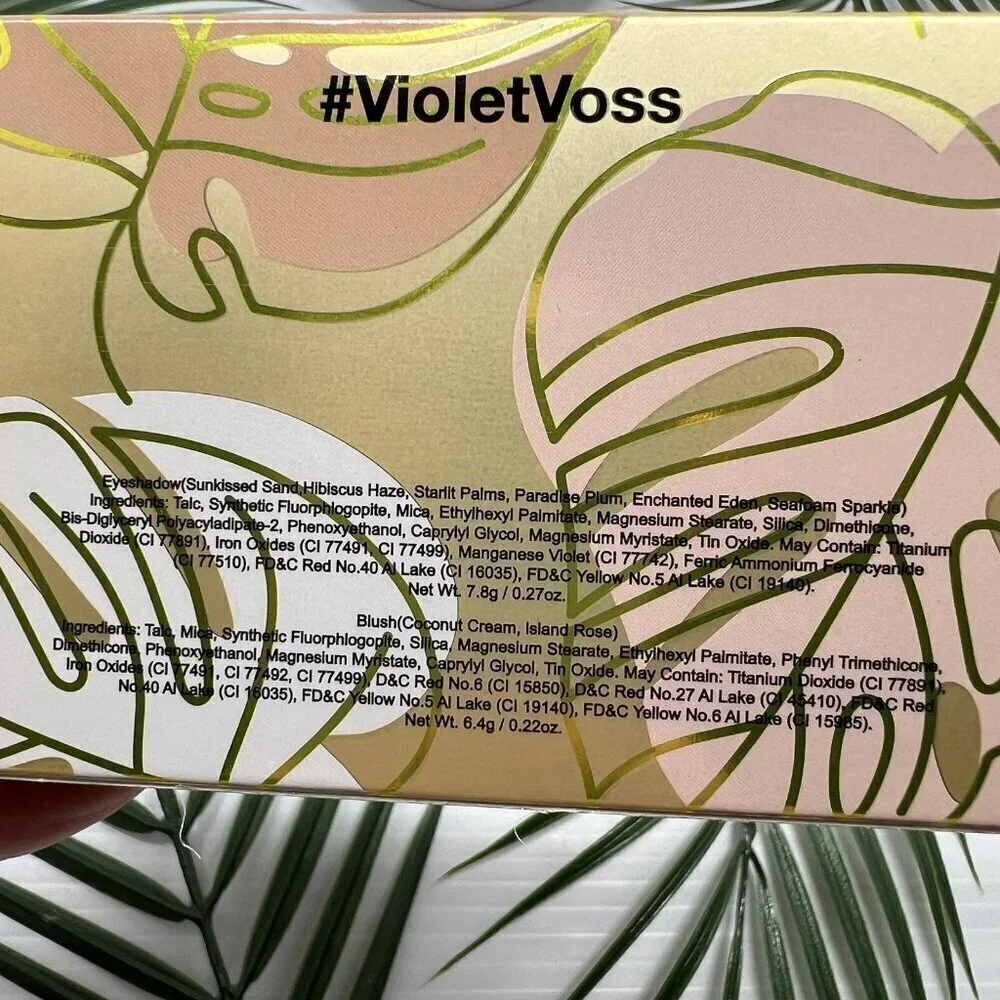Violet Voss Pretty in Paradise All in One Face & Eye Shadow Palette New In Box